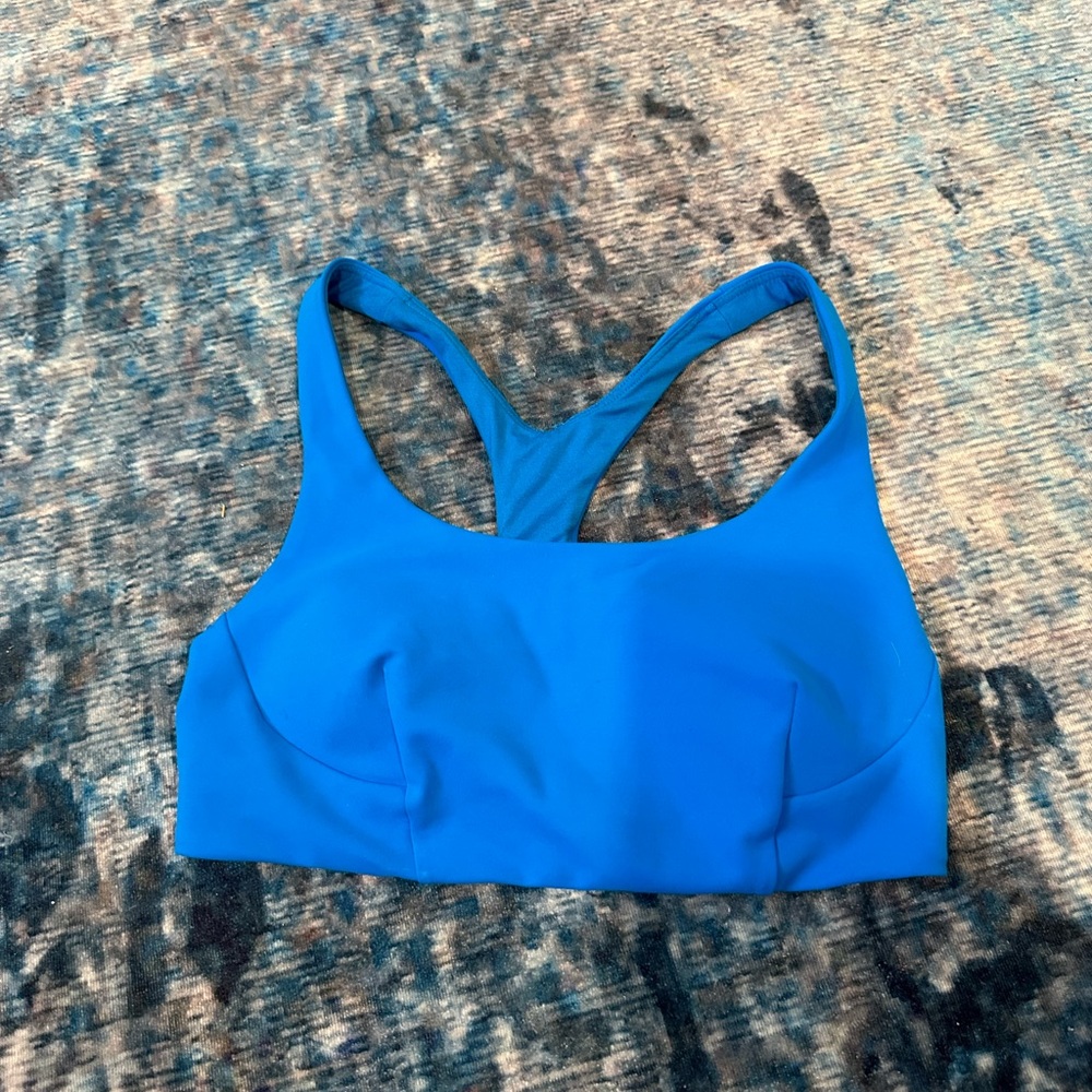 Lululemon Athletica Blue Wunder Train Sports Bra